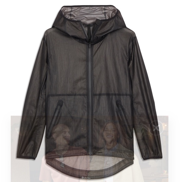 *NWT* LULULEMON Sheer Joy Jacket Black — 8 — Waterproof/Windproof/Packable Zip - Picture 6 of 12